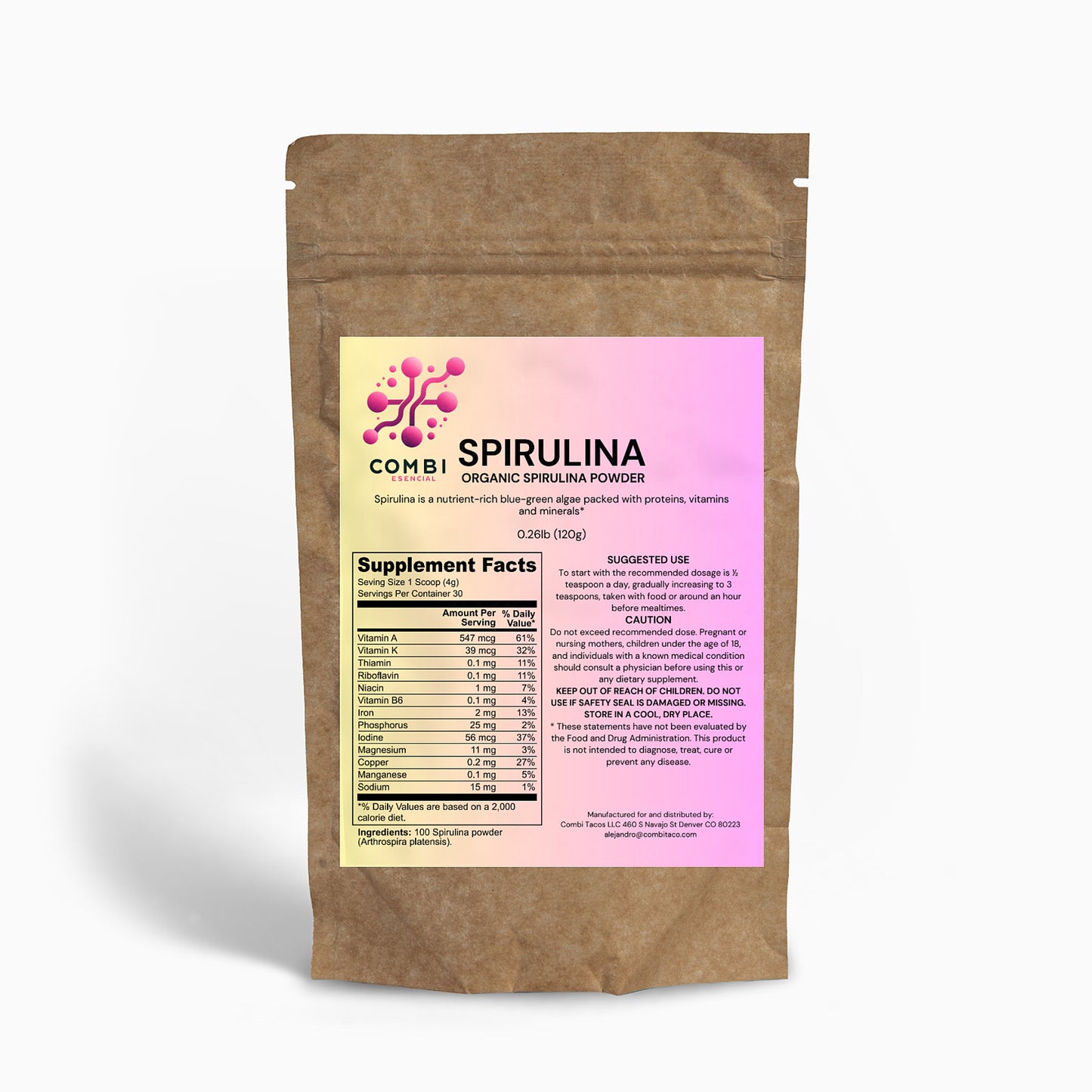 Organic Spirulina Powder