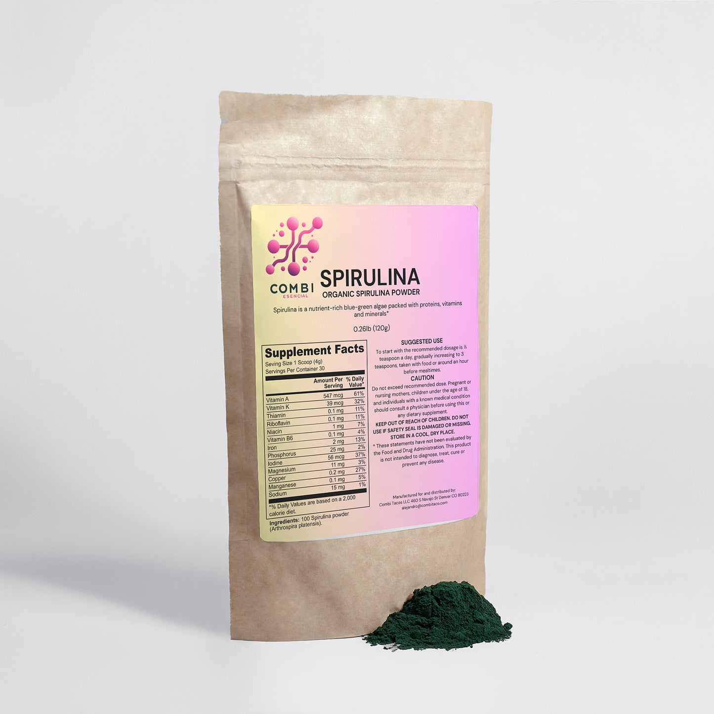 Organic Spirulina Powder